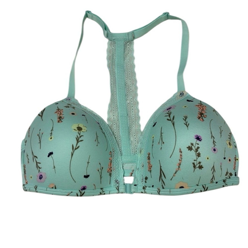 Floral Lace Racerback Bra